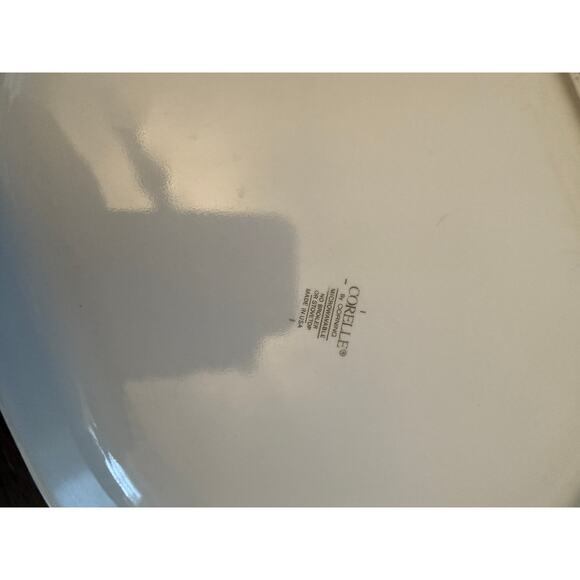 Corelle BLUE SPONGE HEARTS Oval Platter - 12 1/4” x 10” - Picture 7 of 9